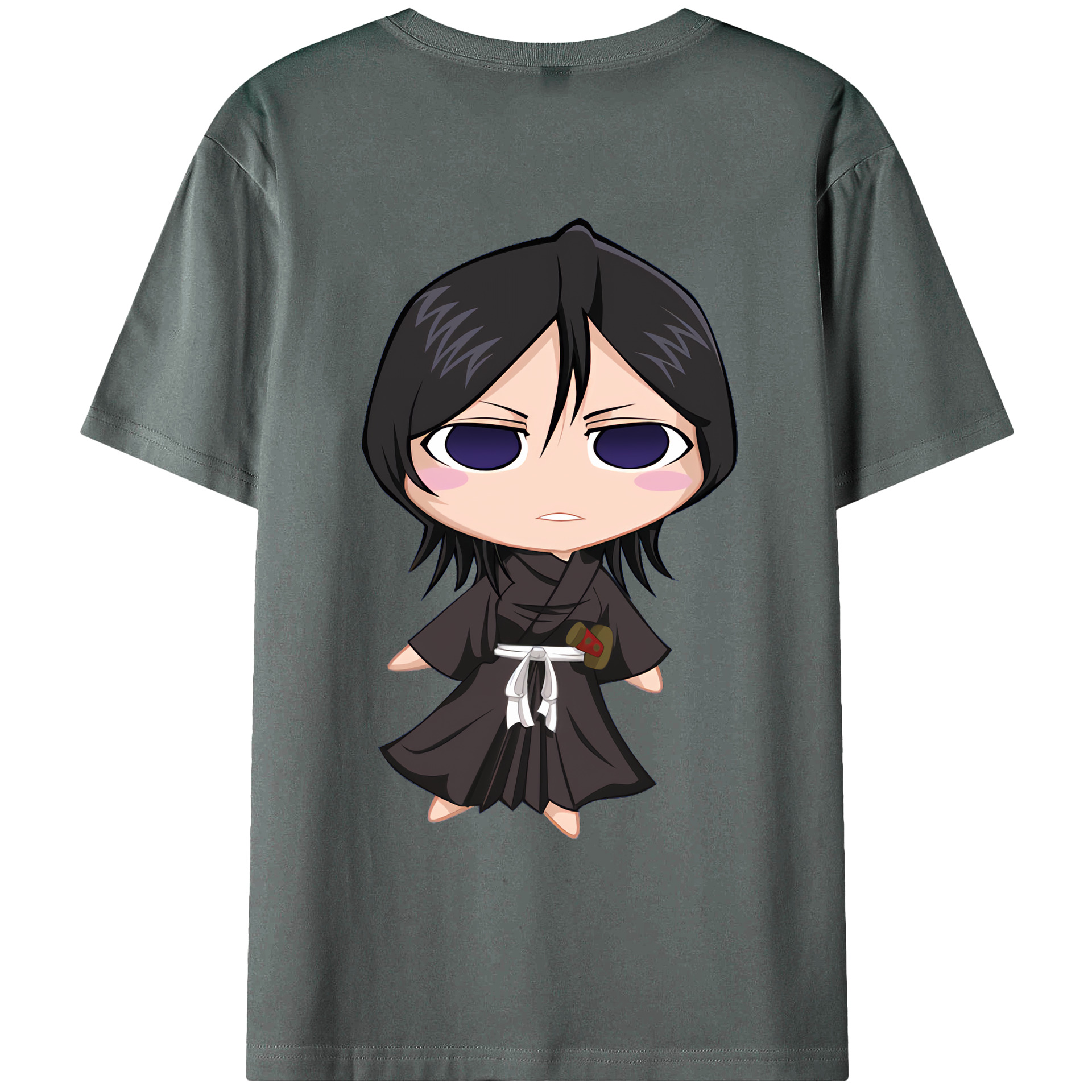 （画像用） ブリーチ 朽木ルキア BLEACH Kuchiki Rukia 綿100％ メンズ半袖Tシャツ（バックプリント） 通気性